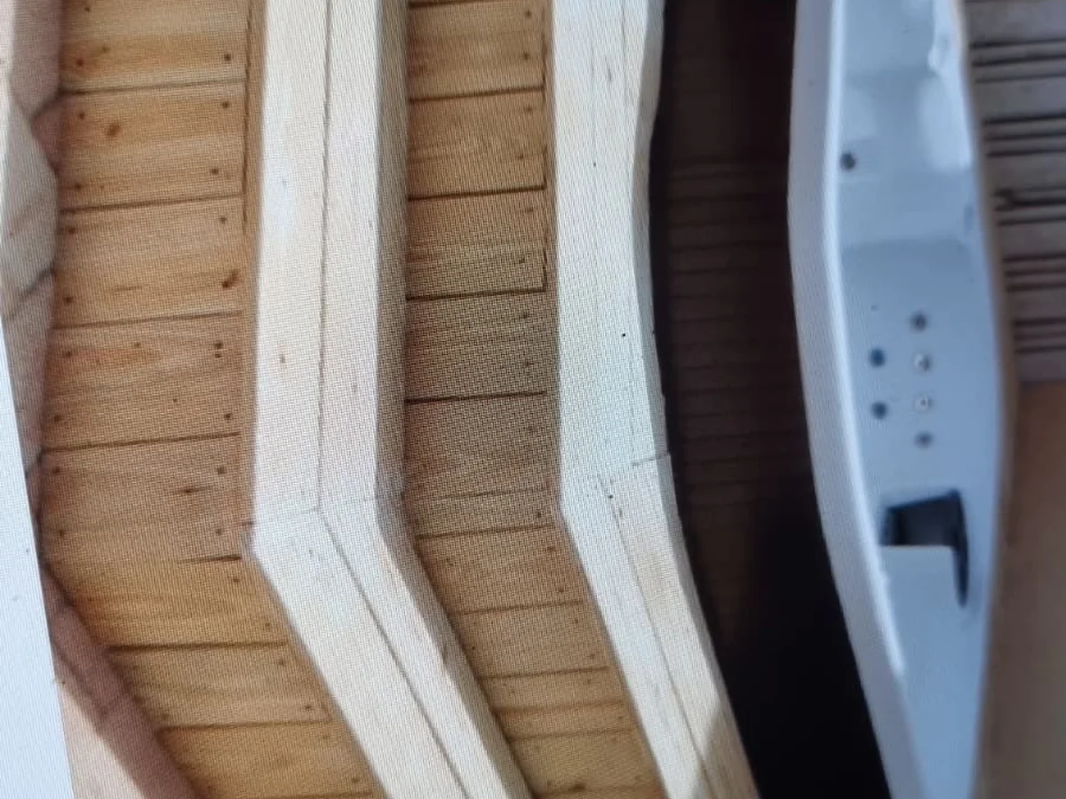 Custom curved wood archway carpentry